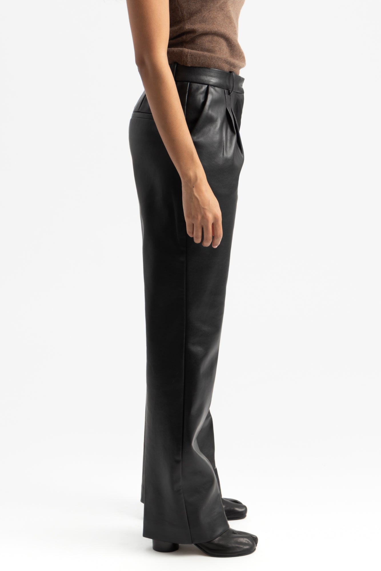 Brooklyn Pleat Pants - Black