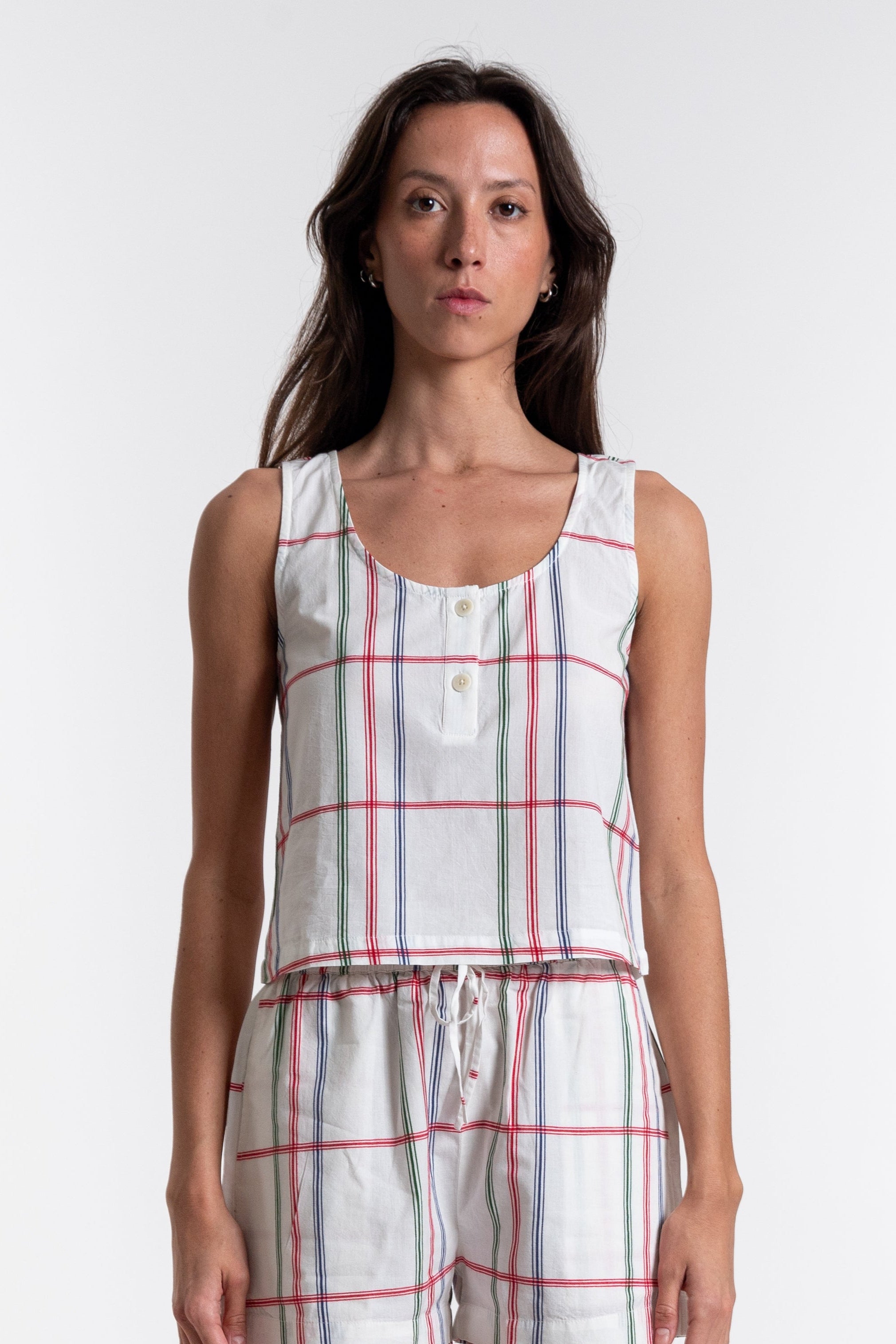 Cambric Stripes Justine Top - Multicolor