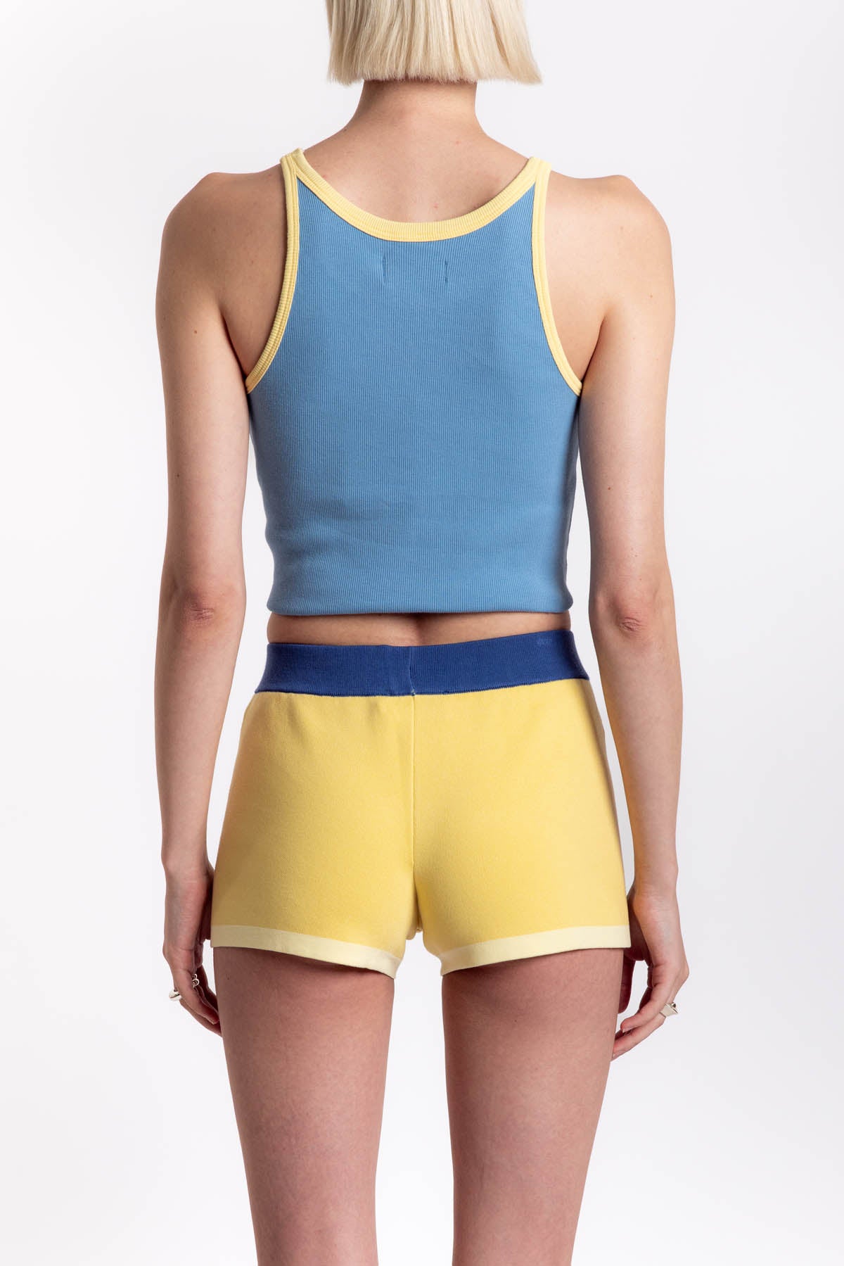 Custard Rudy Knitted Shorts - Yellow