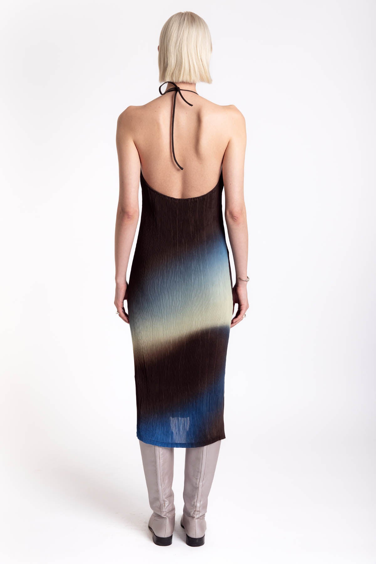 Glass Pleated Miriam Dress - Multicolor