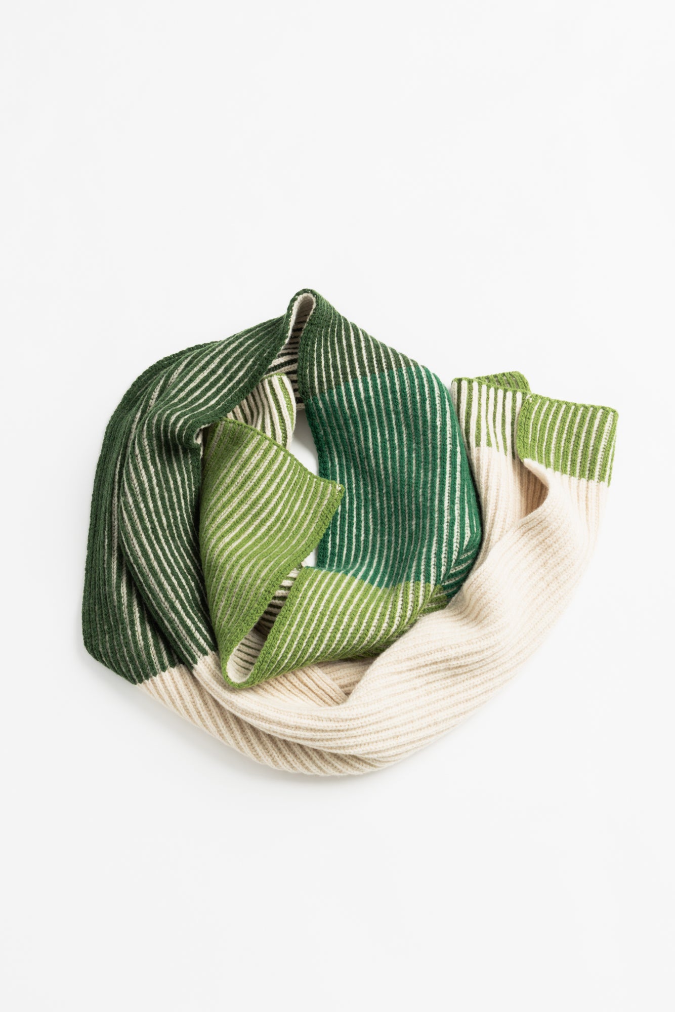 Ghede Knitted Scarf - Central Stripes