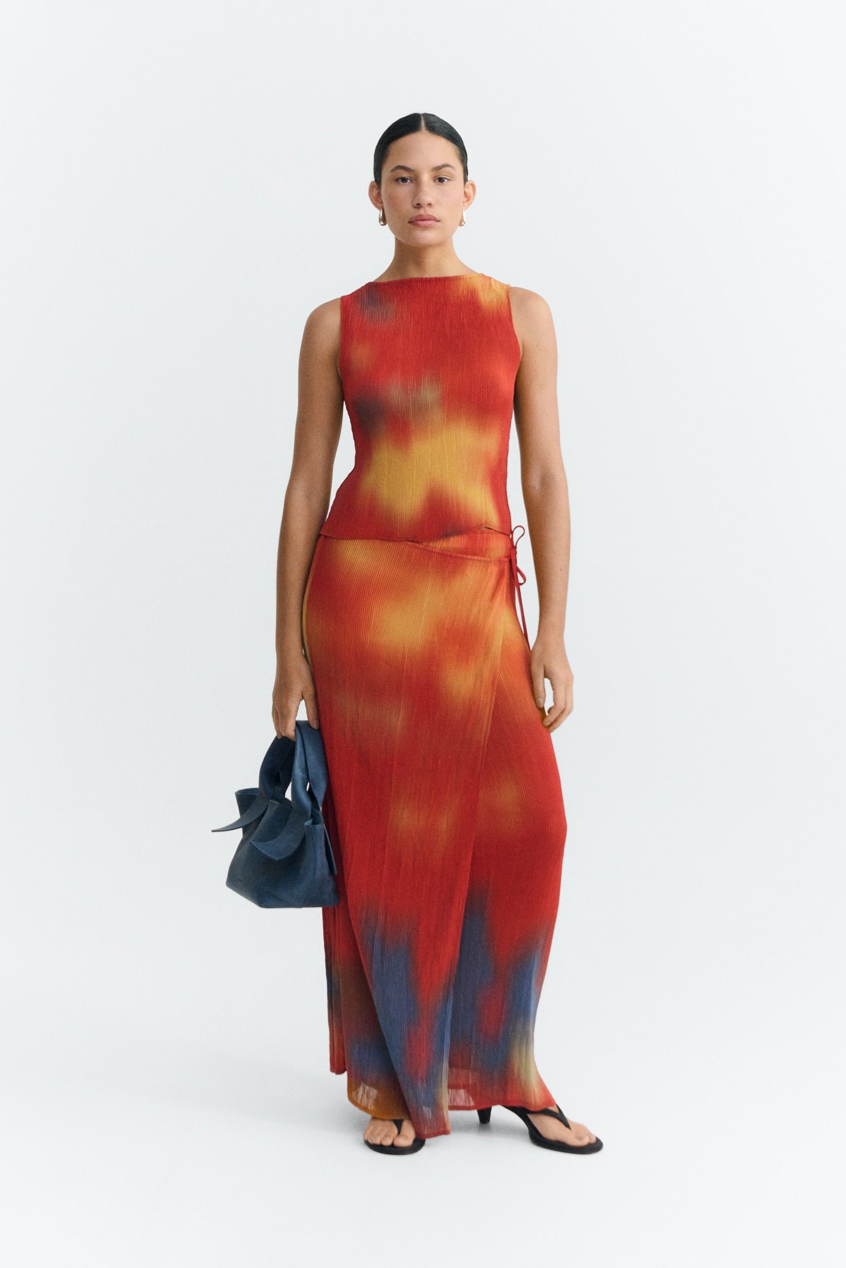 Flowers Pleated Pauline Skirt - Multicolor