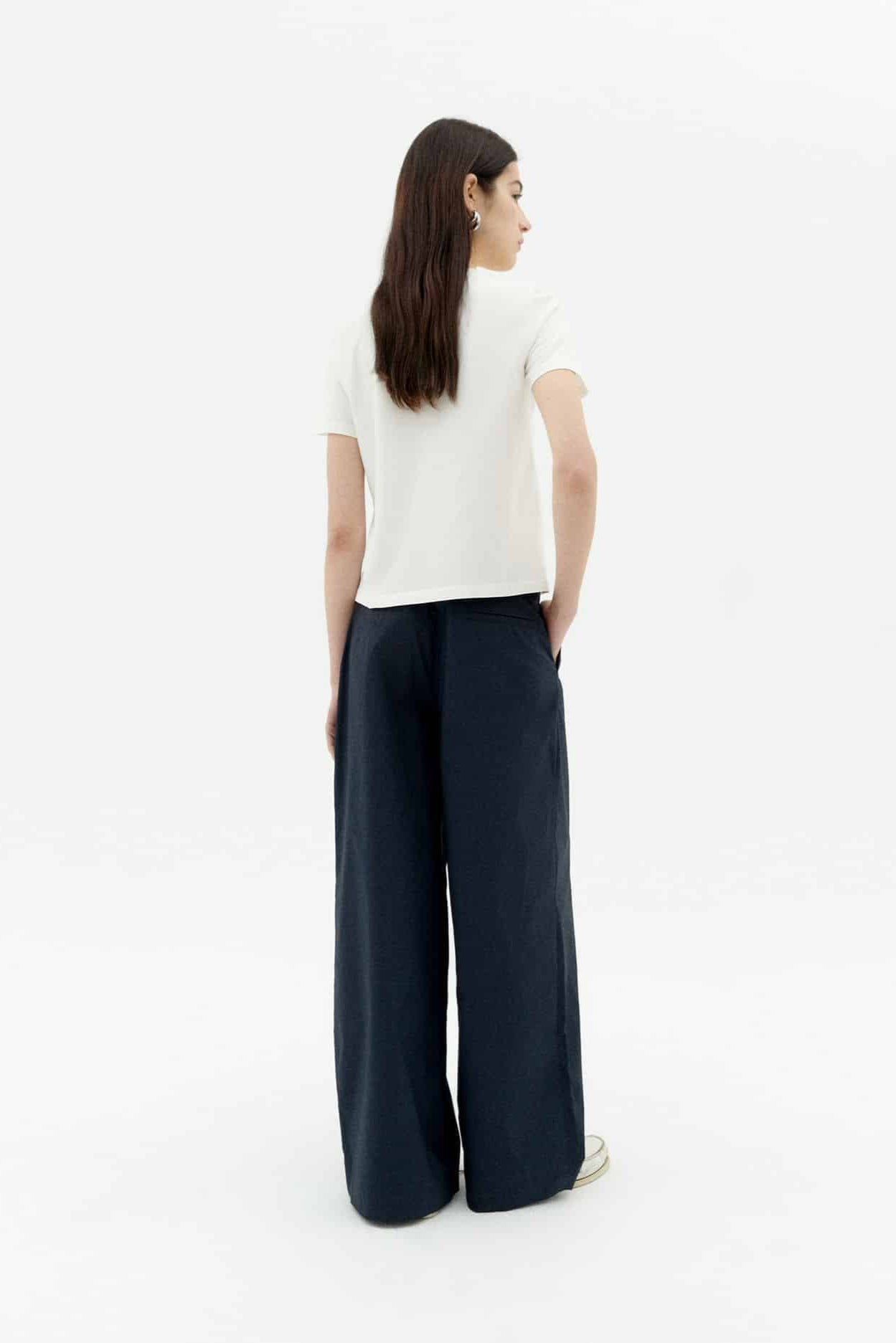 Blurry Flower Ida Tee - White