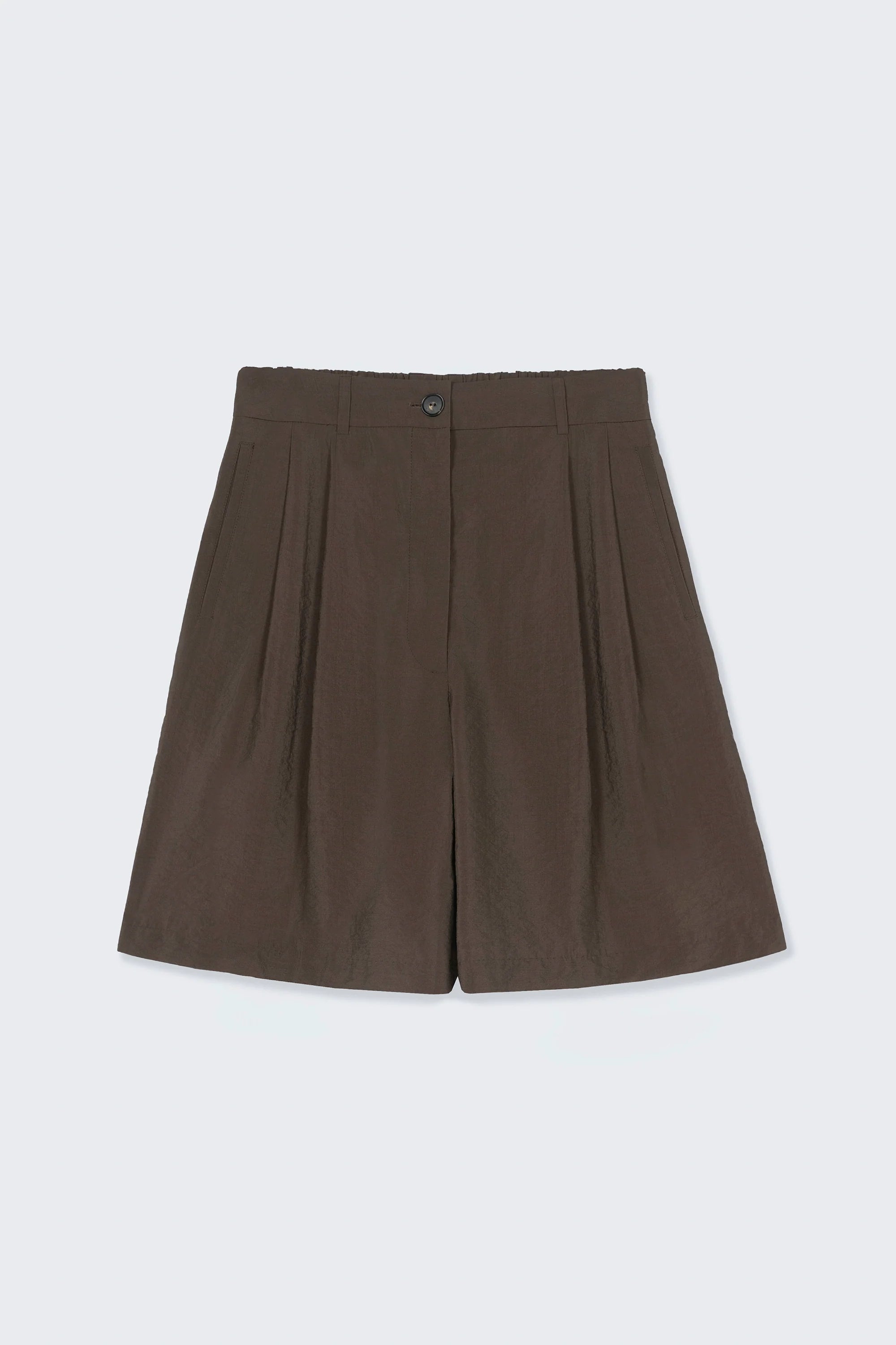 Brown shorts on a white background