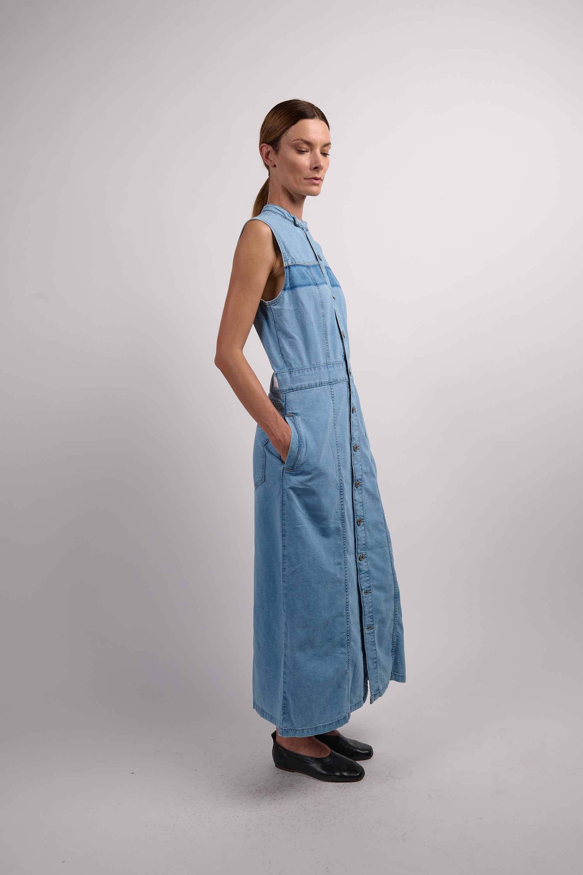 Ethel Dress - Broken Blue