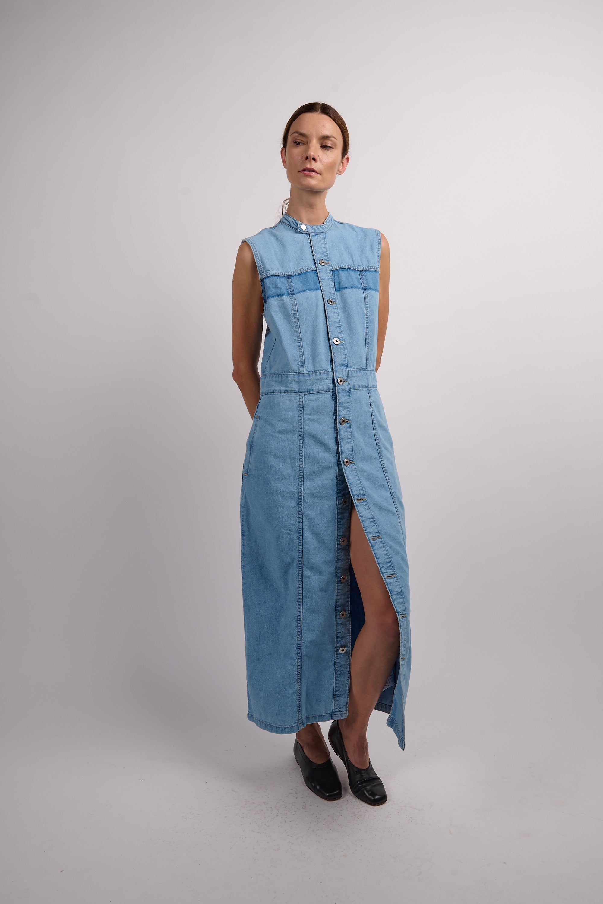 Ethel Dress - Broken Blue