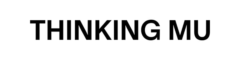 Thinking MU brand logo in black text
